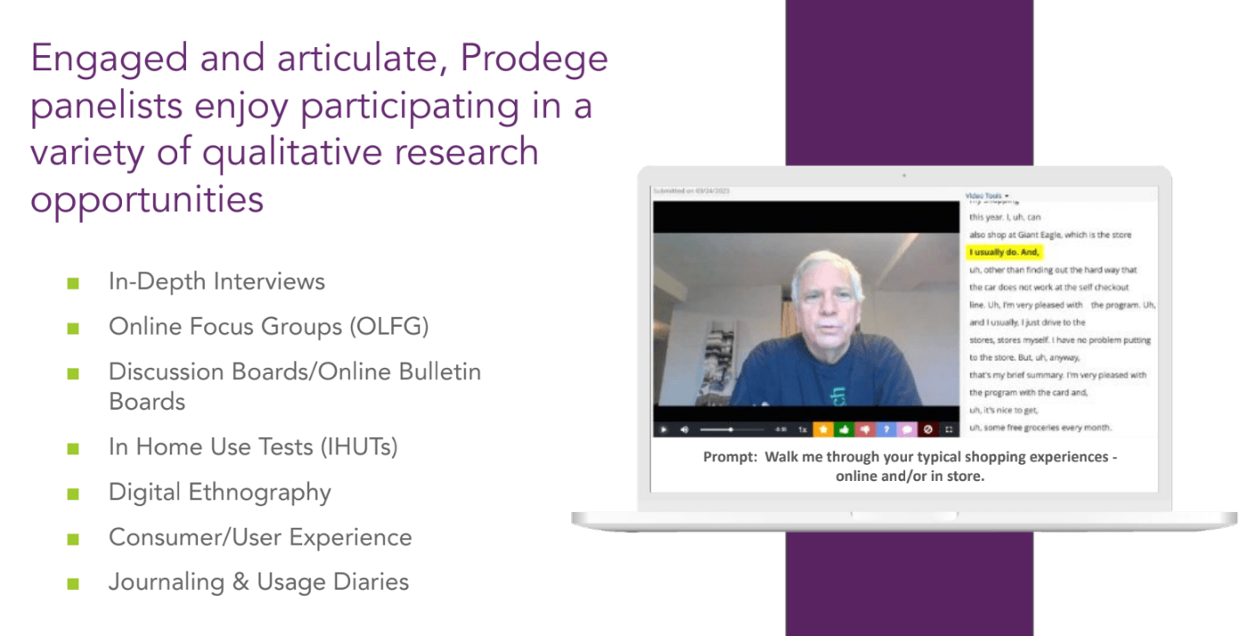 Engaged and Articulate Prodege Panelists